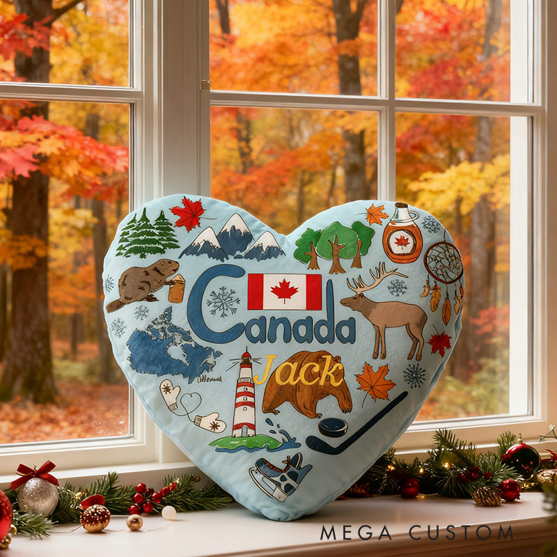 Personalized Canadian Heartland Pillow Graphic 3D Print Pillow for Travel Lovers