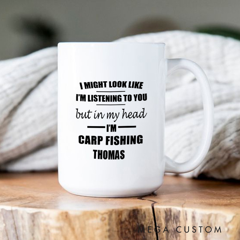 Personalized Carp Fishing Mug Funny Carp Fishing Mug Funny Gift for Fishing Lovers Perfect Coffee Cup for Anglers