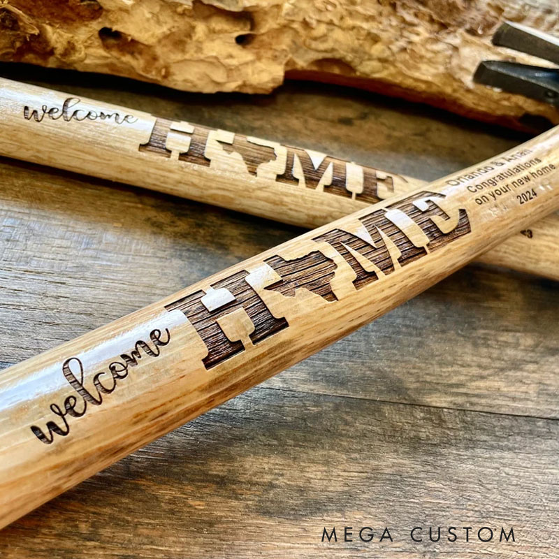 Personalized Engraved Full Size Hammer Welcome Home Real Estate Agent Closing Gift New Home Owner Gift