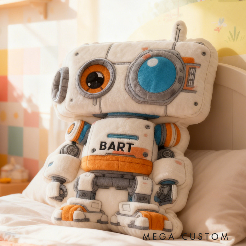 Personalized Robots Pillow Children's Room Decorations Kid Gifts for Robot Enthusiasts