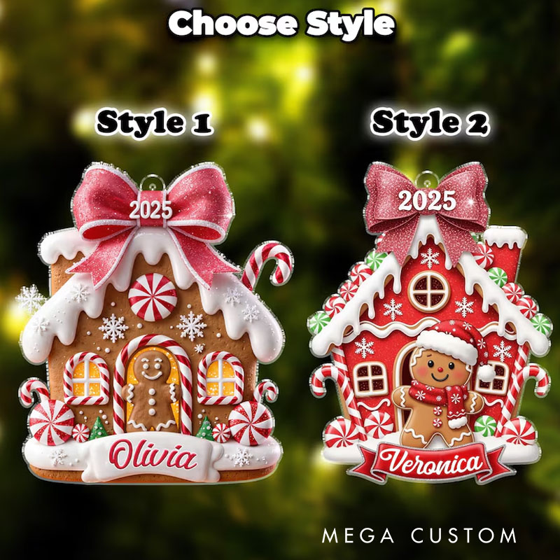 Personalized Gingerbread House Ornament First Christmas Gingerbread New House Ornament Holiday Family Keepsake Decor Christmas Gift 2025