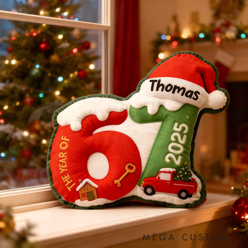 Personalized Six Seven 67 Gen Z Funny Slang Pillow Graphic 3D Print Christmas Pillow Custom Name Pillow Family Gift 