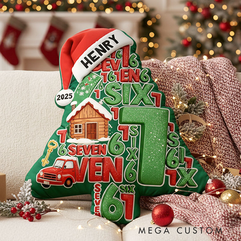 Personalized Six Seven 67 Gen Z Funny Slang Pillow Graphic 3D Print Christmas Pillow Custom Name Pillow Family Gift 