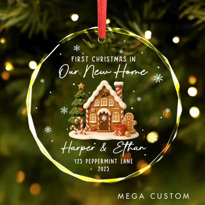 Personalized Our First Christmas in New Home Ornament New Home Ornament 2025 First Home Christmas Ornament New House Ornament Newlywed Gift