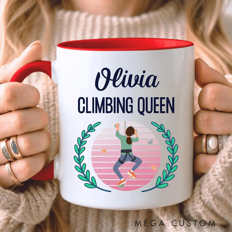 Personalised Climbing Mug Climbing Gift for Her Custom Gift for Climber Bouldering Gift for Outdoor Adventure Lover