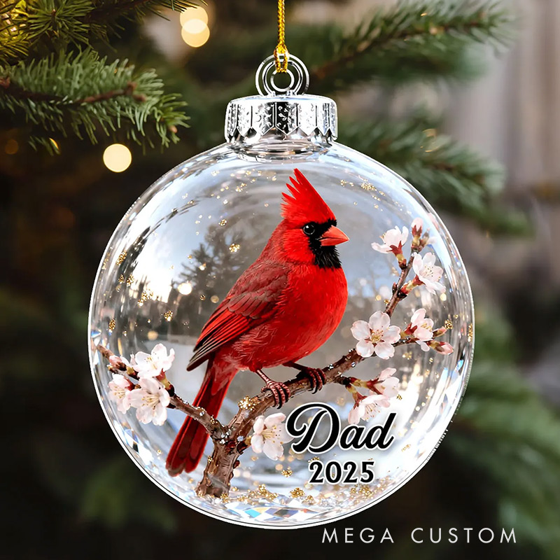Personalized Acrylic Ornament Fly Beside You Everyday Sympathy Christmas Gift for Loss of Loved Ones