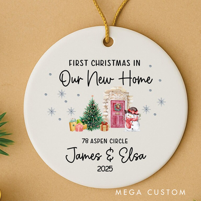 Personalized Christmas Ornament First Christmas in Our New Home