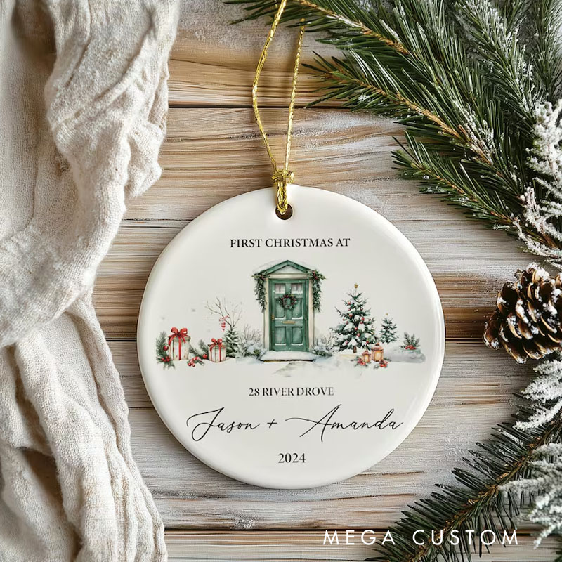Personalized New Home Christmas Ornament House warming Christmas Gift First Home Christmas Keepsake New House Gift New Address Ornament