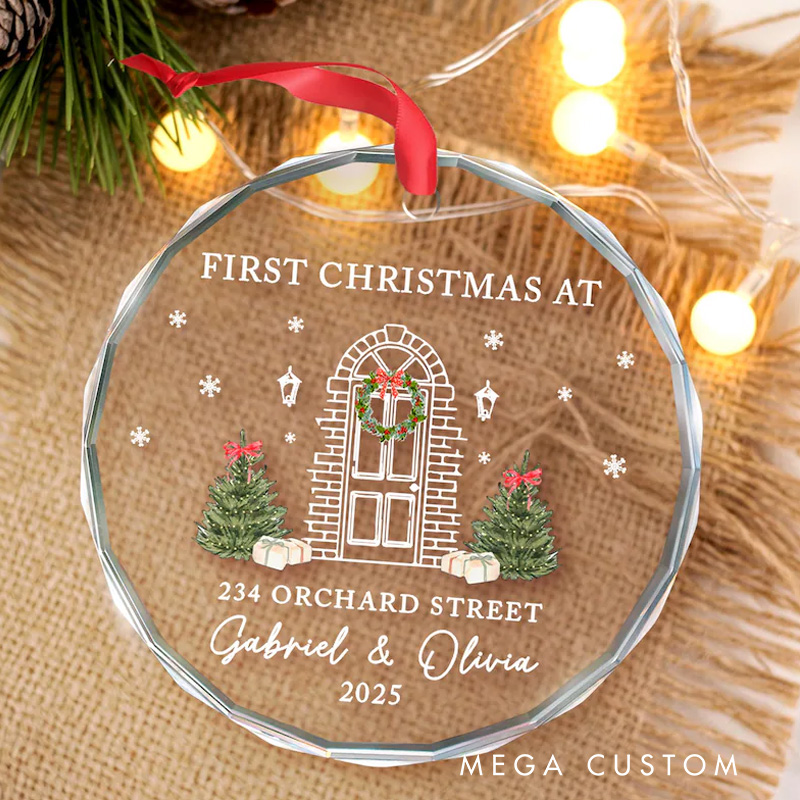 Personalized First Christmas in Our New Home Ornament Realtor Closing Gift Housewarming Gifts