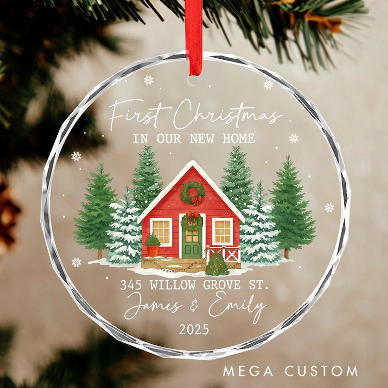 Personalized First Christmas In Our New Home Ornament New House Christmas Ornament Christmas Gift New Home Ornament
