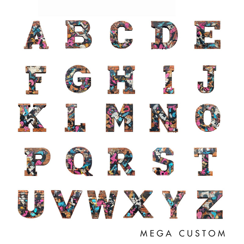 Personalized Graffiti Letter Pillow with Name Cushion Stylish Home Decor Perfect Gift For Teens Creative Spaces Decoration Moving Gift Graphic 3D Print