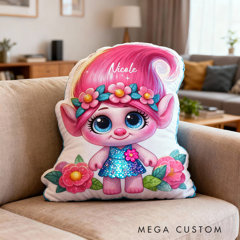 Personalized Name Pillow with Elf Pattern Exquisite Gift for Children Gardening Lovers Gift