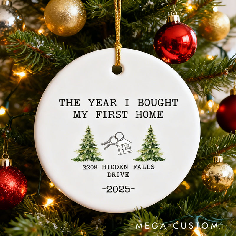 Personalized Housewarming Gift First Christmas in New Home 2025 New Home Ornament New Home Ornament New House Christmas Gift
