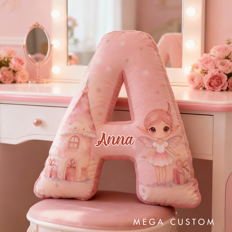 Personalized Letter Pillow Custom Fairy Tale Design Soft Home Decor Perfect Gift For Kids Bedrooms Or Special Occasions Housewarming Gifts
