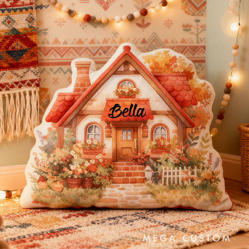 Personalized Floral Cottage Pillow Home Decor Perfect Gift For Kids Bedrooms Living Rooms Or Playrooms Graphic 3D Print