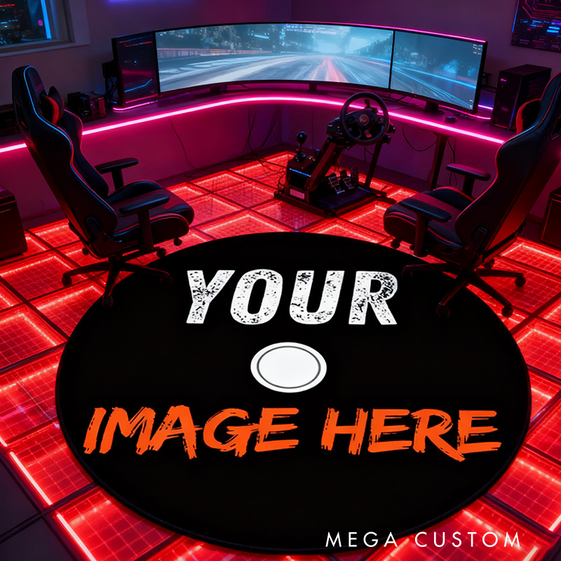 Personalized Custom CD Record Rug Game Disc Rug Video Game Disc Rug DVD Rug Game Decor Geek Gaming Lover Gift