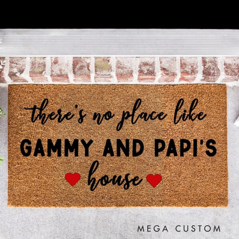 Personalized Welcome Doormat Custom Coir Mat With Grandparent Names Indoor Outdoor Rug Perfect Housewarming New Home Gift 
