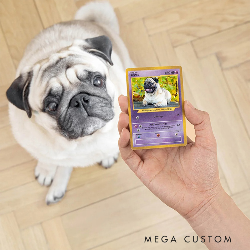Personalized Funny Glitter Classic Game Card with Photo Card Game Collection for Game Lovers Birthday Gift for Kids Couple Pet Lover