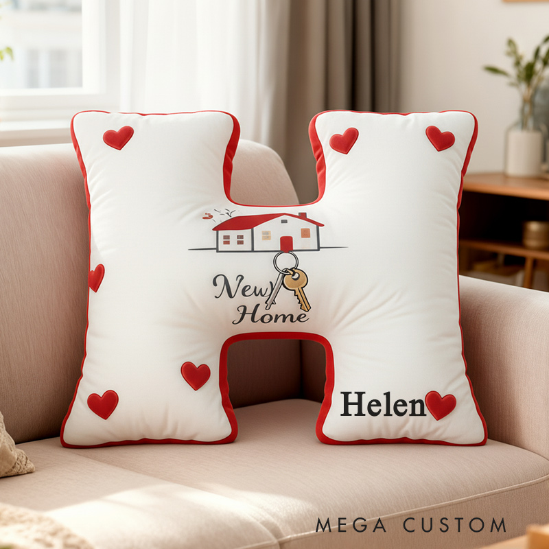 Personalized New Home Letter Pillows Custom Initials Pillows with Names Gift for Couple Valentine's Day gifts Housewarming Gift 
