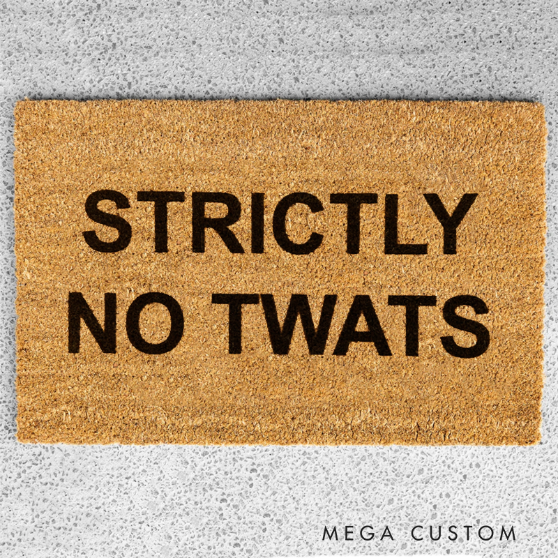Personalized Funny Custom Text Doormat for Home or Office Entrance Gift