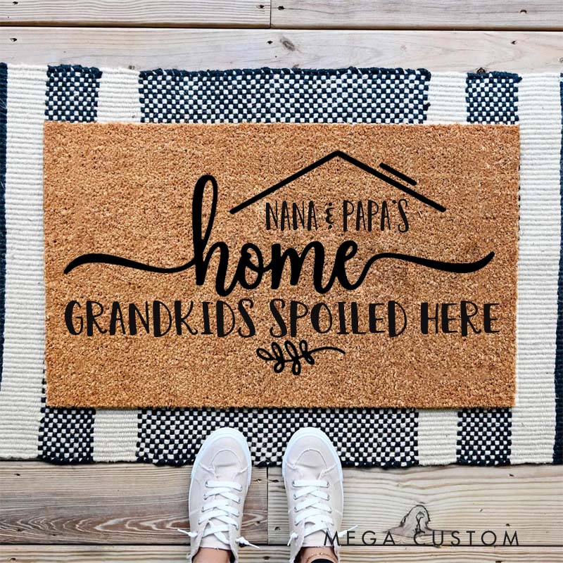 Personalized Grandparents Door Mat Personalized Grandparents Gift Custom Doormat Grandparents Doormat New Home Gift Front Door Mat