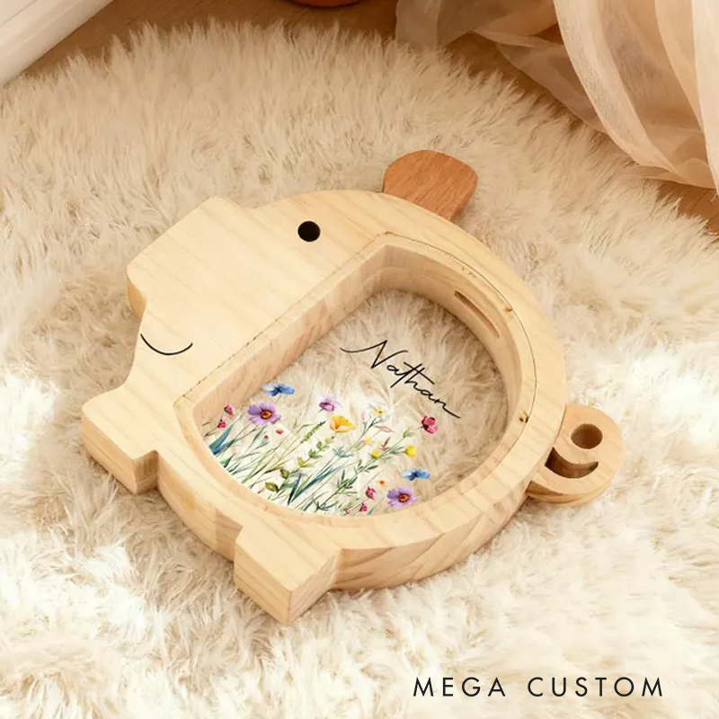 Personalized Girls Piggy Bank Wood Money Box for Kids Baby Shower Gift Personalized Wood Piggy Bank Nursery Decor Wooden Chritmas Gift