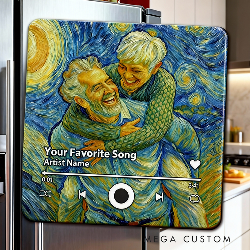 Personalized Photo Music Fridge Magnet That Can Play Songs Custom Anniversary Wedding Giftsa and Valentine's Day Gift