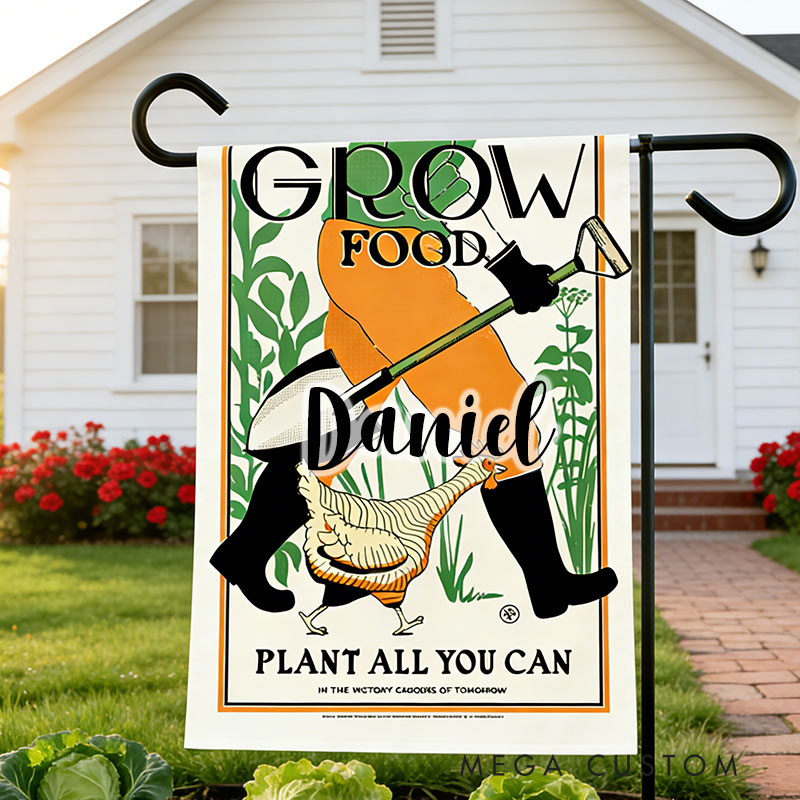 Personalized Victory Garden Flag Yard Flag Double Sided for Garden Lovers