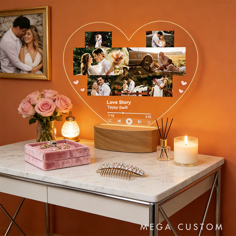 Personalized Night Light Valentines Couple Gift Custom Night Light Memorial Gifts Custom Home Gift Gifts for Her Valentines Gift for her