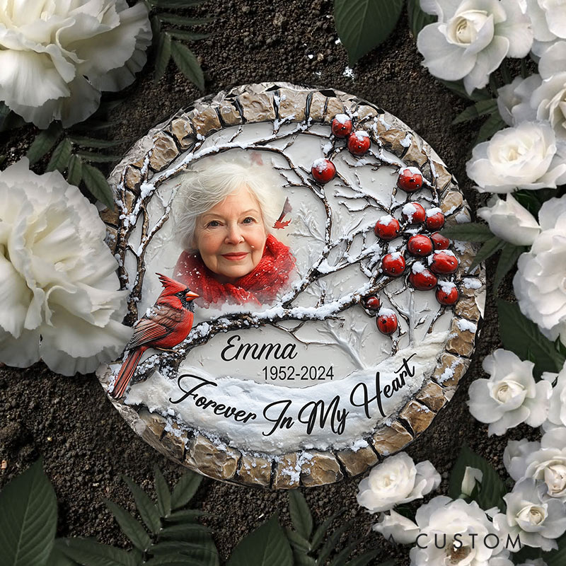 Personalized Memorial Stone Forever In My Heart Sympathy Gift Slate Grave Marker Keepsake Bereavement Gift 