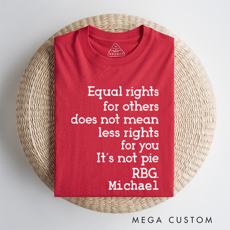Personalized Classic Car T-Shirt Custom Equal Rights Design T-Shirt Citizen Rights Tee