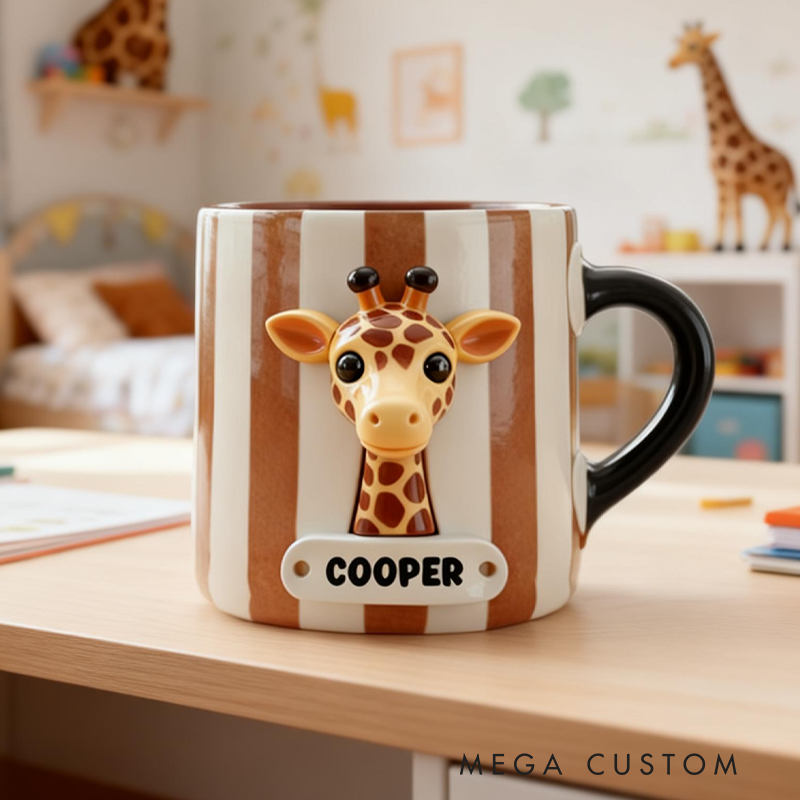 Personalized Beautiful Animals Accent Mug Animals Lover Gift Birthday Gift
