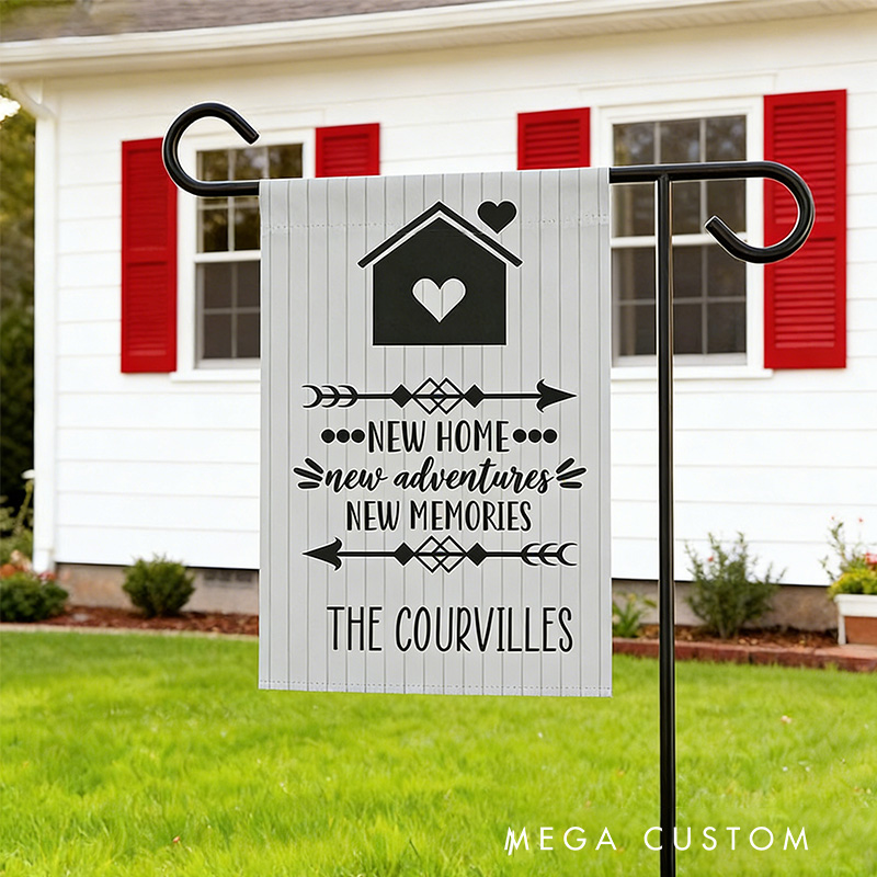 Personalized New Home Garden Flag Closing Gift Housewarming Realtor Gift for New Memories