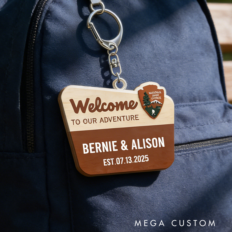 Personalized Adventure National Park Keychain Nature Hiker Lover Keychain Outdoor Adventurers Lover Gift