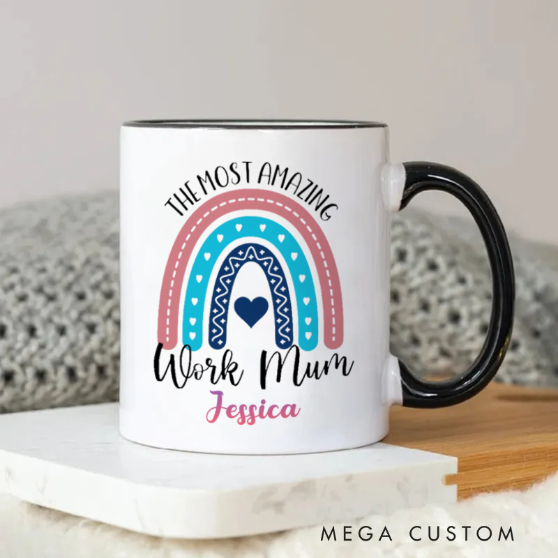 Personalized The Most Amazing Work Mum Mug Gift for Friends Coworkers