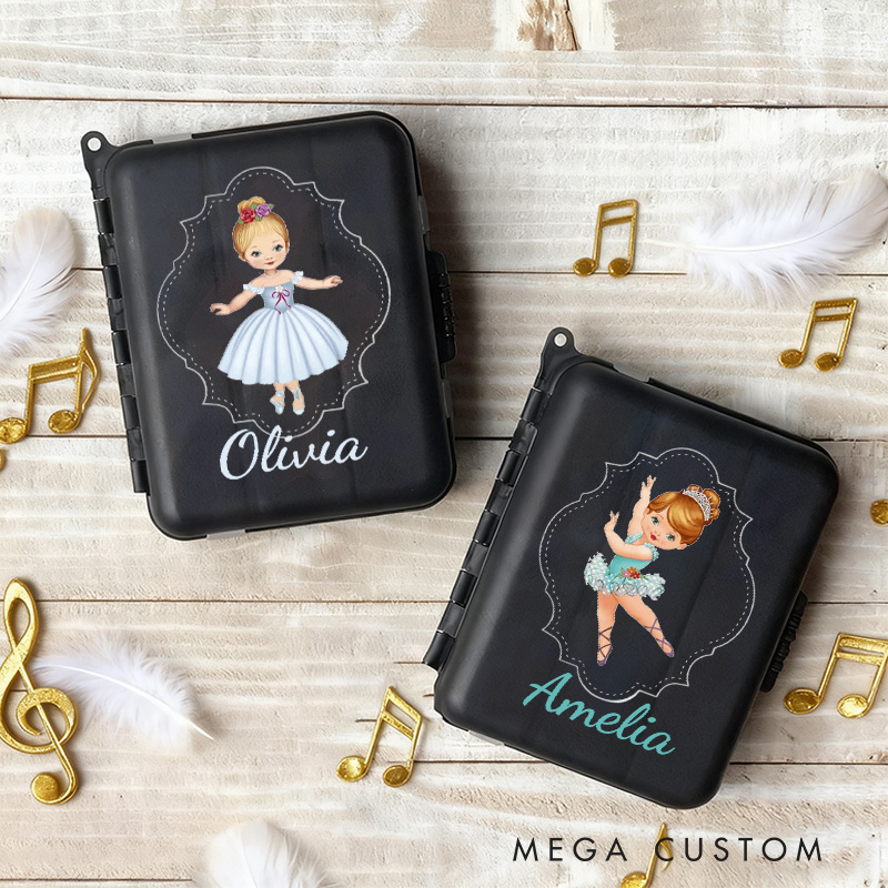 Personalized Retro Dancing Doll Competition Hair Kit Mini Hair Kit Dance Team Gift Dancer Gift Travel Hair Case for Dancer Dance Lover Kids