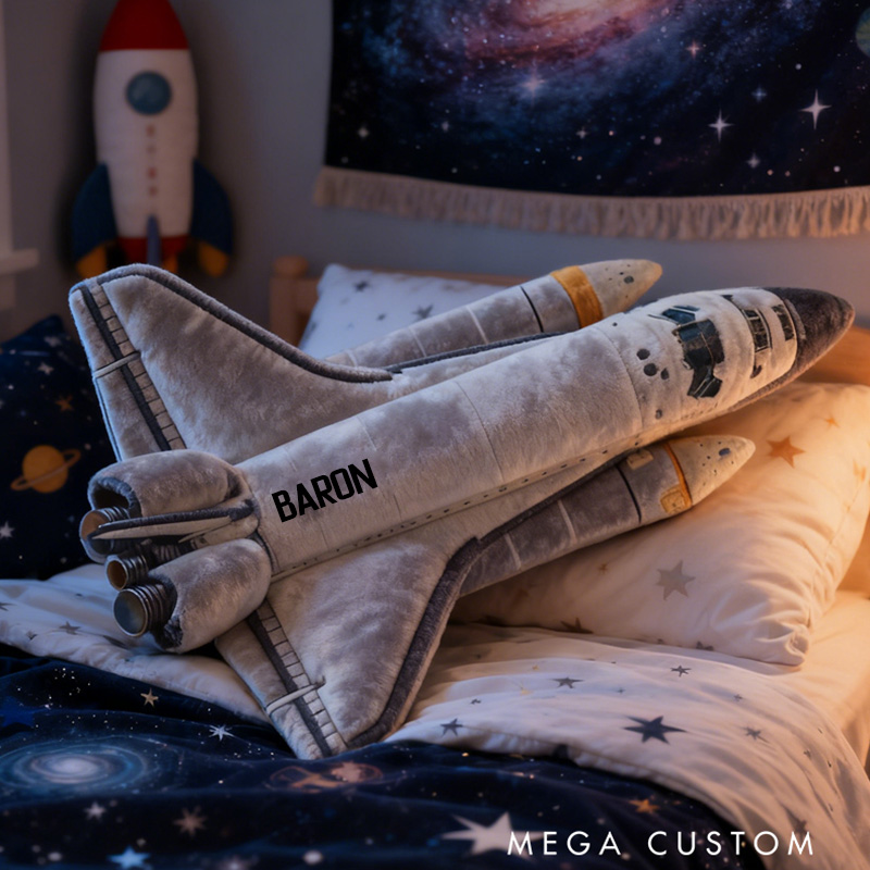 Personalized Space Rocket Pillow Space Shuttle Pillow Astronauts and Space Enthusiasts Pillow Gift for Kid
