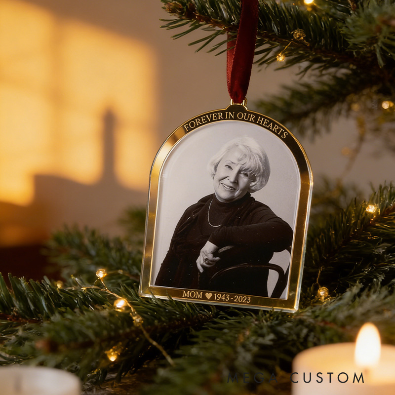Personalized Memorial Photo Ornament Remembrance Keepsake In Loving Memory Ornament Sympathy Gift