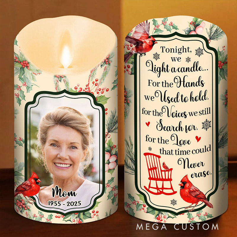 Personalized Memorial LED Candle Love In Heaven Custom Loving Memory Keepsake Sympathy Gift Memorial Gift 