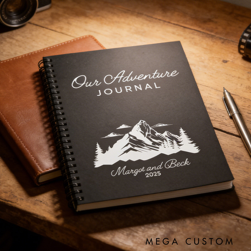  Personalized Mountain Adventure Journal Custom Travel Notebook Hiking outdoor adventurers Gift Nature Lover's Diary