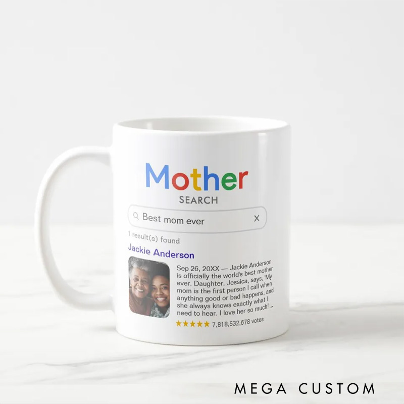 Personalized Funny Best Mother Ever Search Results with Personalized Photo Coffee Mug Geek Gift