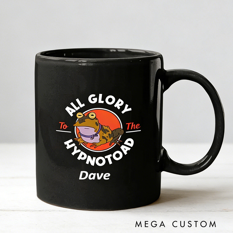 Personalized Hypnotoad Tribute Mug All Glory to the Hypno Toad Vintage Mugs Futurama Hypnotoad Mugs Geek Lover Gift