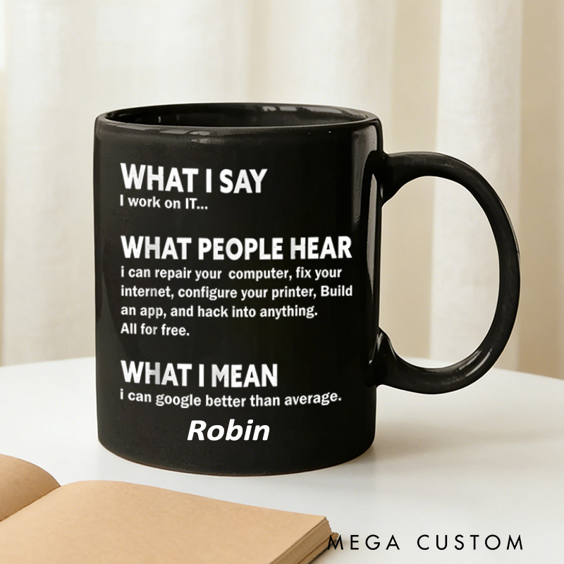 Personalized Funny Nerds Mug Computer & It Tech Programmer Developer Geek Mug Geek Professional Humor Gift