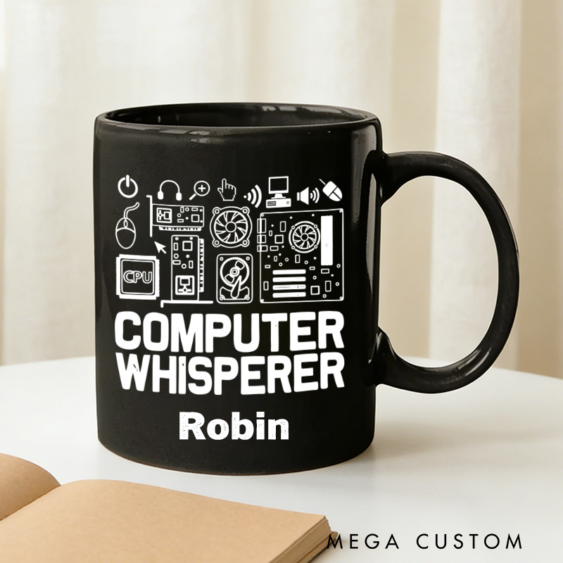 Personalized Computer Whisperer Mug It Tech Support Nerds Geek Mug Geek Professional Humor Gift