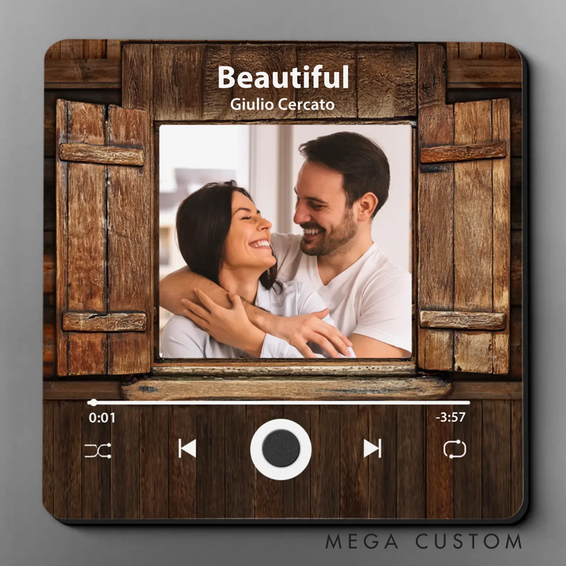 Personalized Anniversary Wedding Gifts Custom Photo Music Fridge Magnet That Can Play Songs For Husband And Wife Him And Her You Are The Song I Would Listen To On Loop