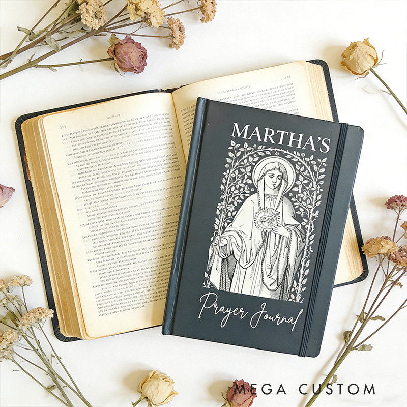 Personalized Virgin Mary A5 Catholic Prayer Journal with Custom Name Confirmation Gift Catholic Gift Religious Gift for Her