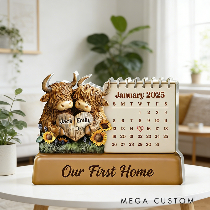 Personalized Our First Home Plaque Shaped Squared Acrylic Plaque Housewarming Gift Valentine's Day Gift