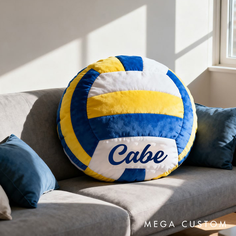Personalized Graphic3DPrint Volleyball Pillow with Custom Name for Kids and Sports Fans  