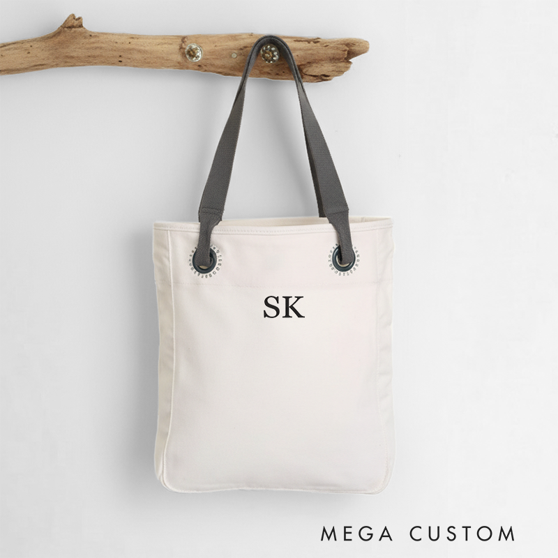 Personalized Canvas Tote Bag with Name Custom Name Bag Canvas Tote Bag Gift for Her Gift for Mother Wife