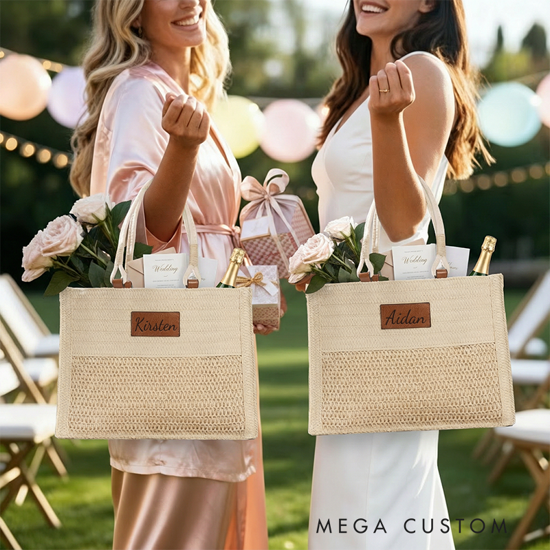 Personalized Canvas Tote Bag with Name Custom Name Bag Canvas Tote Bag Gift for Her Gift for Mother Wife